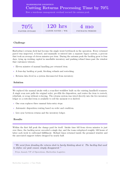 Case study (bold)