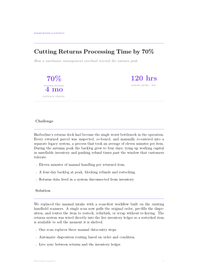 Case study (minimal)