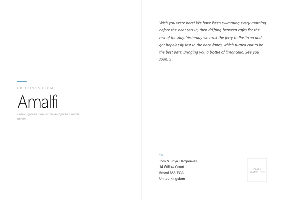 Postcard (minimal)